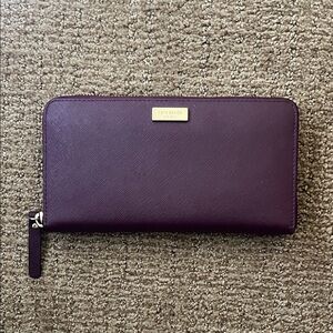 Kate Spade Plum Zip-Around Wallet